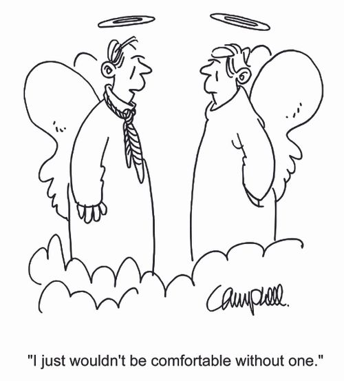 'I just wouldn't be comfortable without one.'