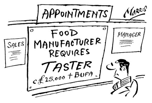 Food Manufacturer Requires Taster