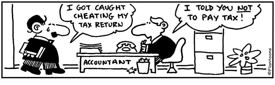 I got caught cheating in my tax return.