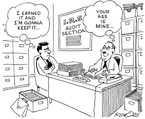 IRS officer: 'Your ass is mine...'