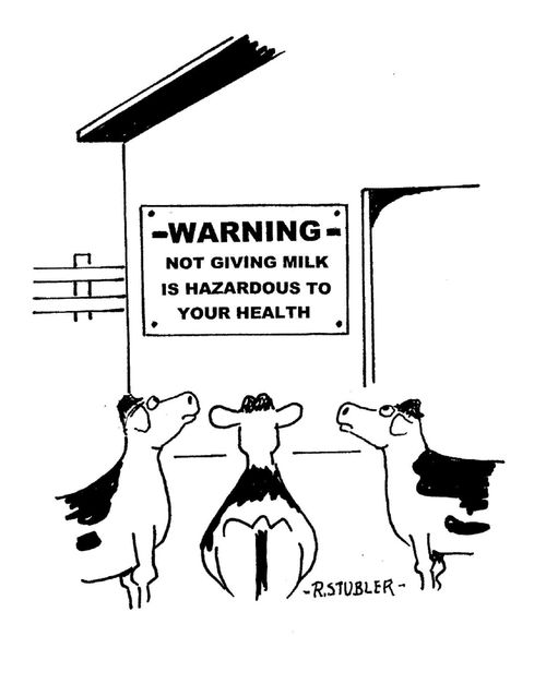 Warning: Not giving milk is hazardous to your health.