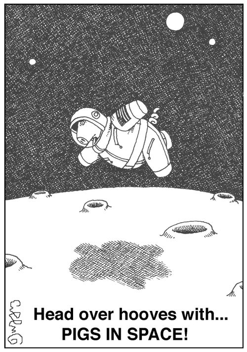Head over hooves with...Pigs in Space!