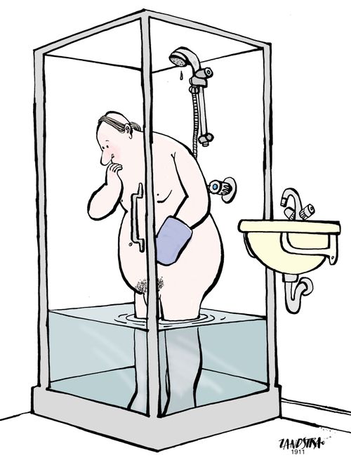 Shower cubicle flooding.
