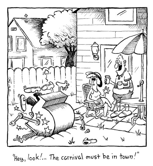 'Hey, look�The carnival must be in town'