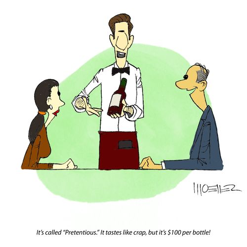 It's called 'Pretentious.' It tastes like crap, but it's $100 per bottle!