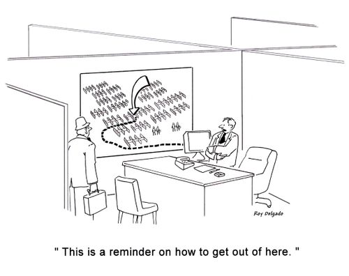 'This is a reminder on how to get out of here.'