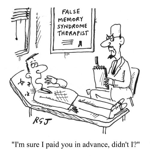 'I'm sure I paid you in advance, didn't I?'