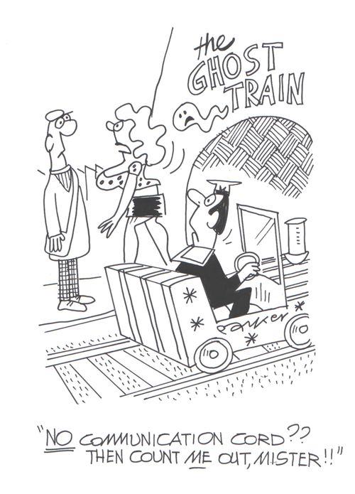 'NO communication cord?? Then count me out, Mister!'