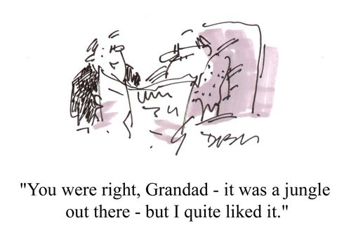 " It was a jungle out there, but I quite liked it."