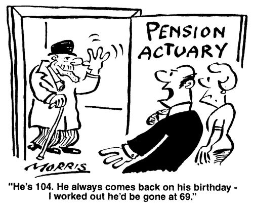 "He's 104. He always comes back on his birthday - I worked out he'd be gone at 69."