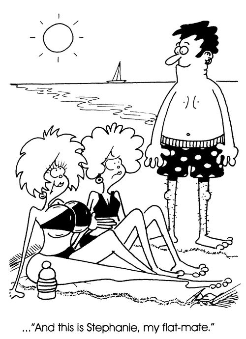 '...and this is Stephanie,  my flat-mate'