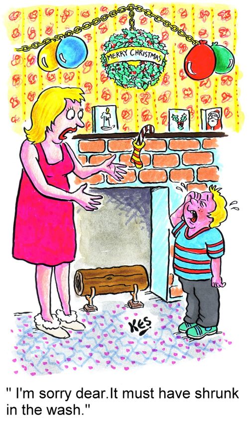 'I'm sorry dear. It must have shrunk in the wash.'