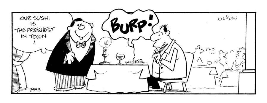 'Our sushi is the freshest in town!'