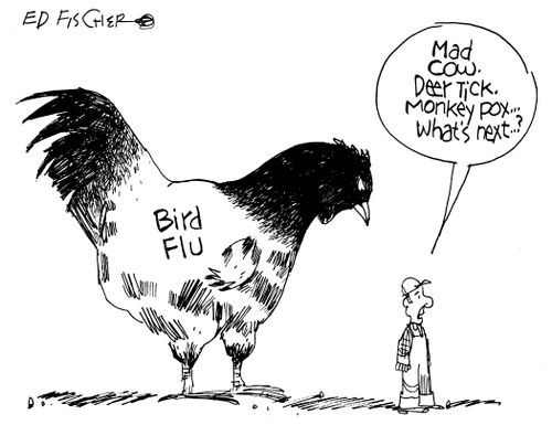 "Mad cow, deer tick, monkey pox, what's next?"