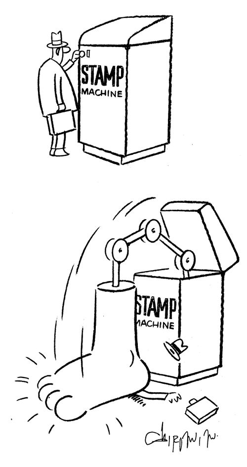 Stamp Machine.