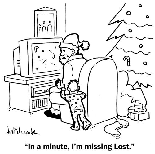 'In a minute, I'm missing Lost.'