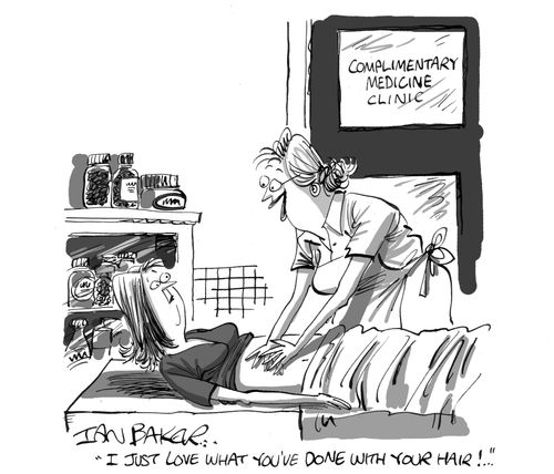 Complimentary medicine clinic: 'I just love what you've done with your hair!'