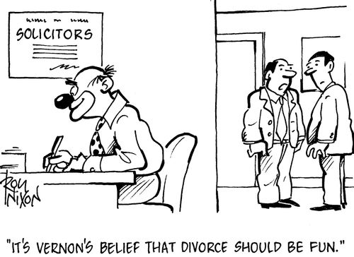 "It's Vernon's belief  that divorce should be fun."