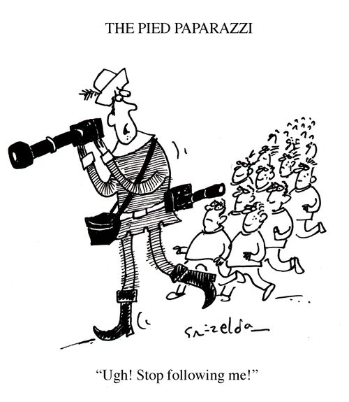 THE PIED PAPARAZZI - "Ugh! Stop following me!"
