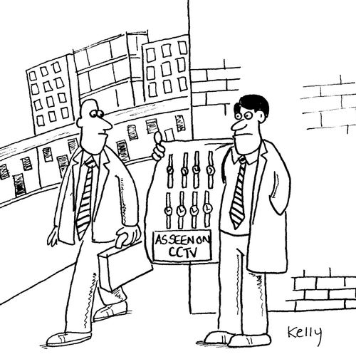 Man selling stolen watches as seen on CCTV.