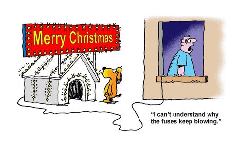 'I can't understand why the fuses keep blowing.'