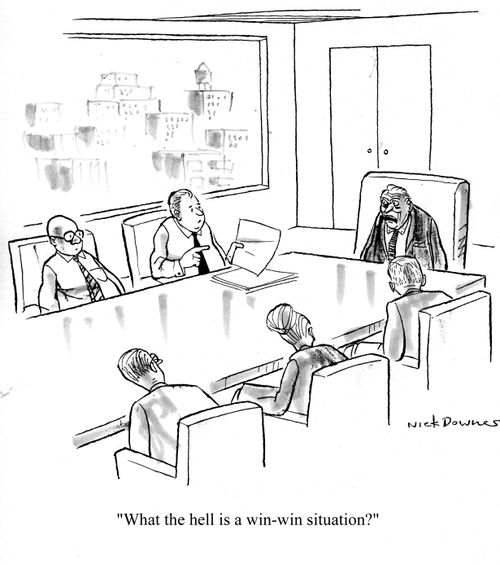 'What the hell is a win-win situation?'