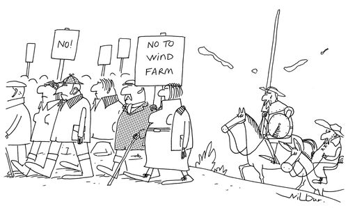 Wind Farm Protest.
