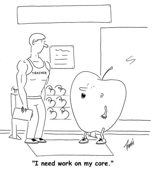 'I need work on my core.'