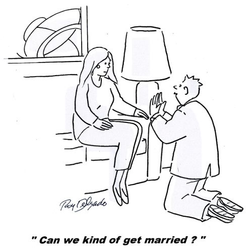 'Can we kind of get married?'