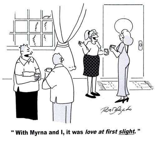 'With Myrna and I, it was love at first slight.'