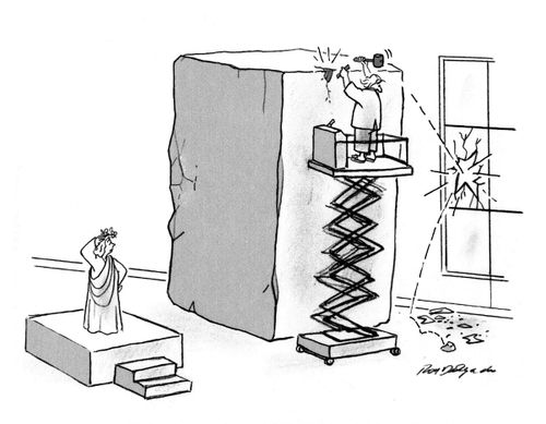 Unlucky sculpture.