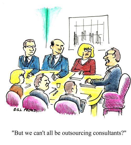 'But we can't all be outsourcing consultants?'