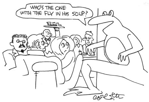 Who's the one with the fly in his soup?