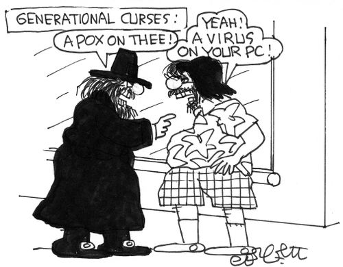 Generational curses: 'Yeah A virus on your PC'