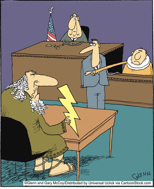 Accusing Zeus.