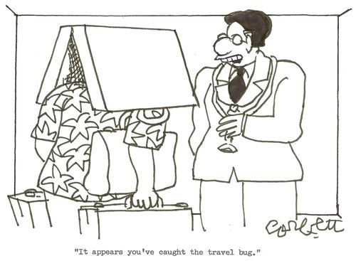 'It appears you've caught the travel bug.'