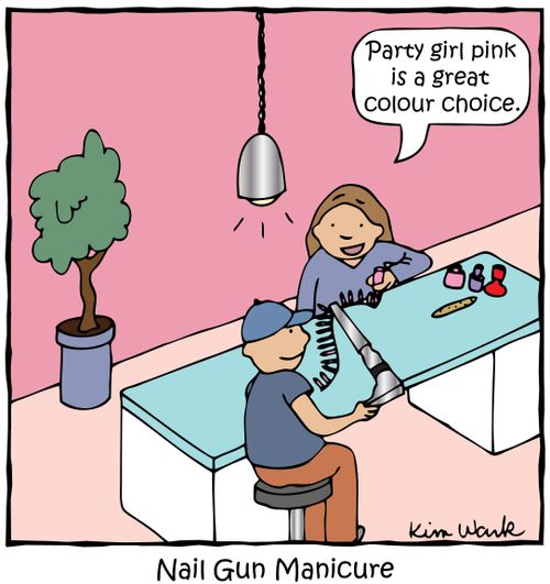 Nail Gun Manicure
