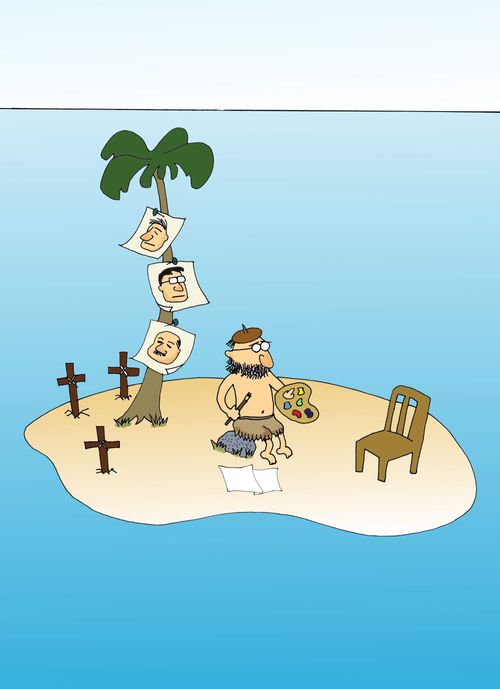 Artist on the Desert Island