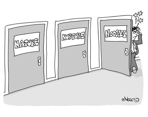 3 doors: Nature, Nurture, and Noogies