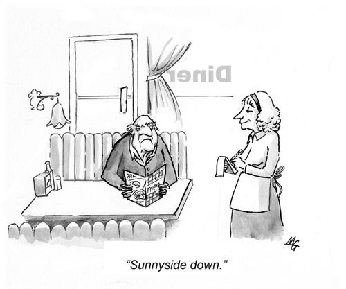 'Sunnyside down.'