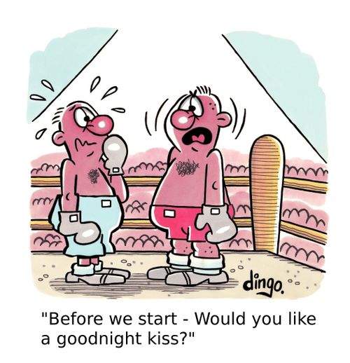 'Before we start - Would you like a goodnight kiss?'