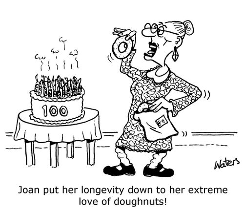 Joan put her longevity down to her extreme love of doughnuts!