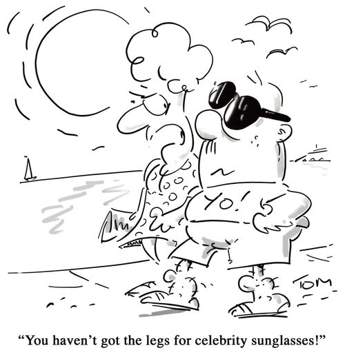 'You haven't got the legs for celebrity sunglasses!'
