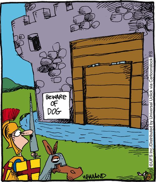 Beware of dog.