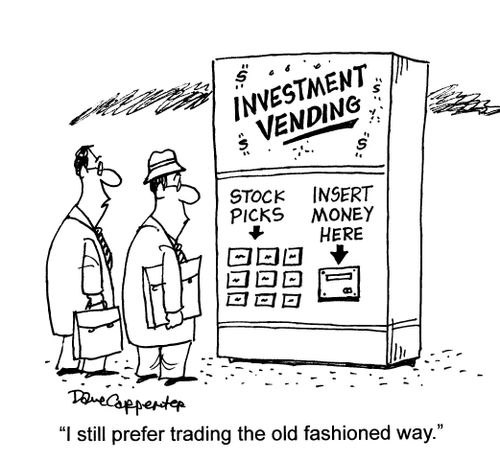 'I still prefer trading the old fashioned way.'
