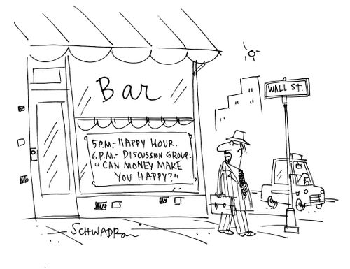 Bar: 6 pm - Discussion Group, 'Can money make you happy?'