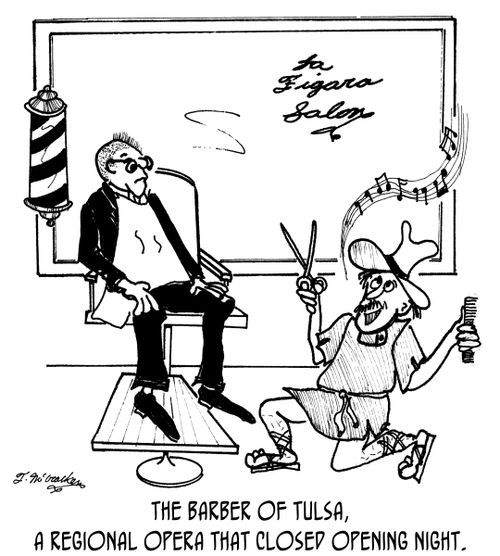 The Barber of Tulsa, a regional opera that closed opening night.