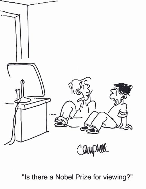 'Is there a Nobel Prize for viewing?'