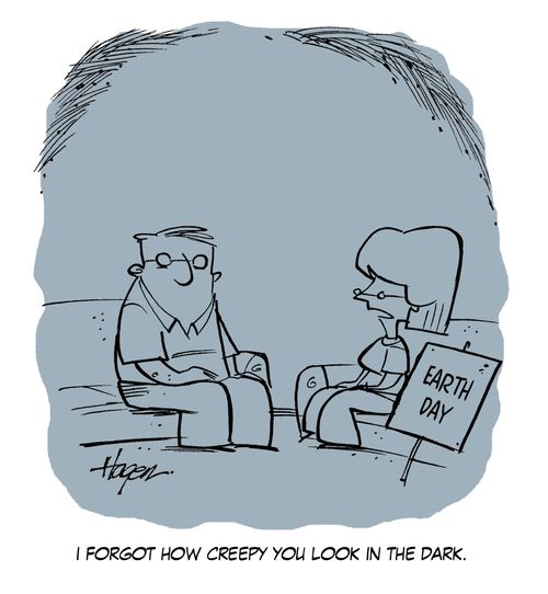 'I forgot how creepy you look in the dark.'