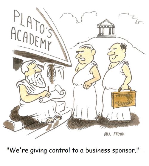 'We're giving control to a business sponsor.'